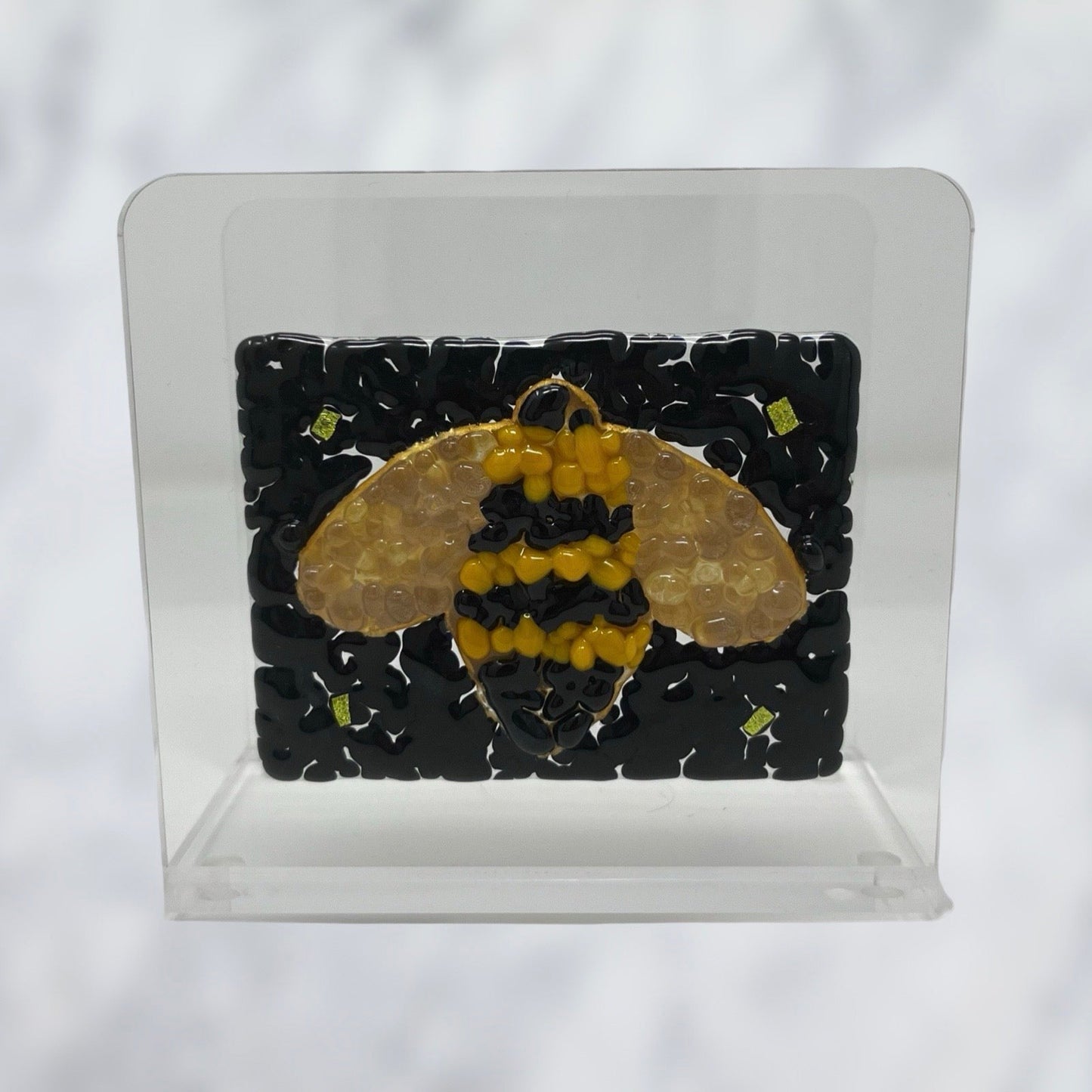 Bee Napkin Holder - Y.A. Fused Glass -