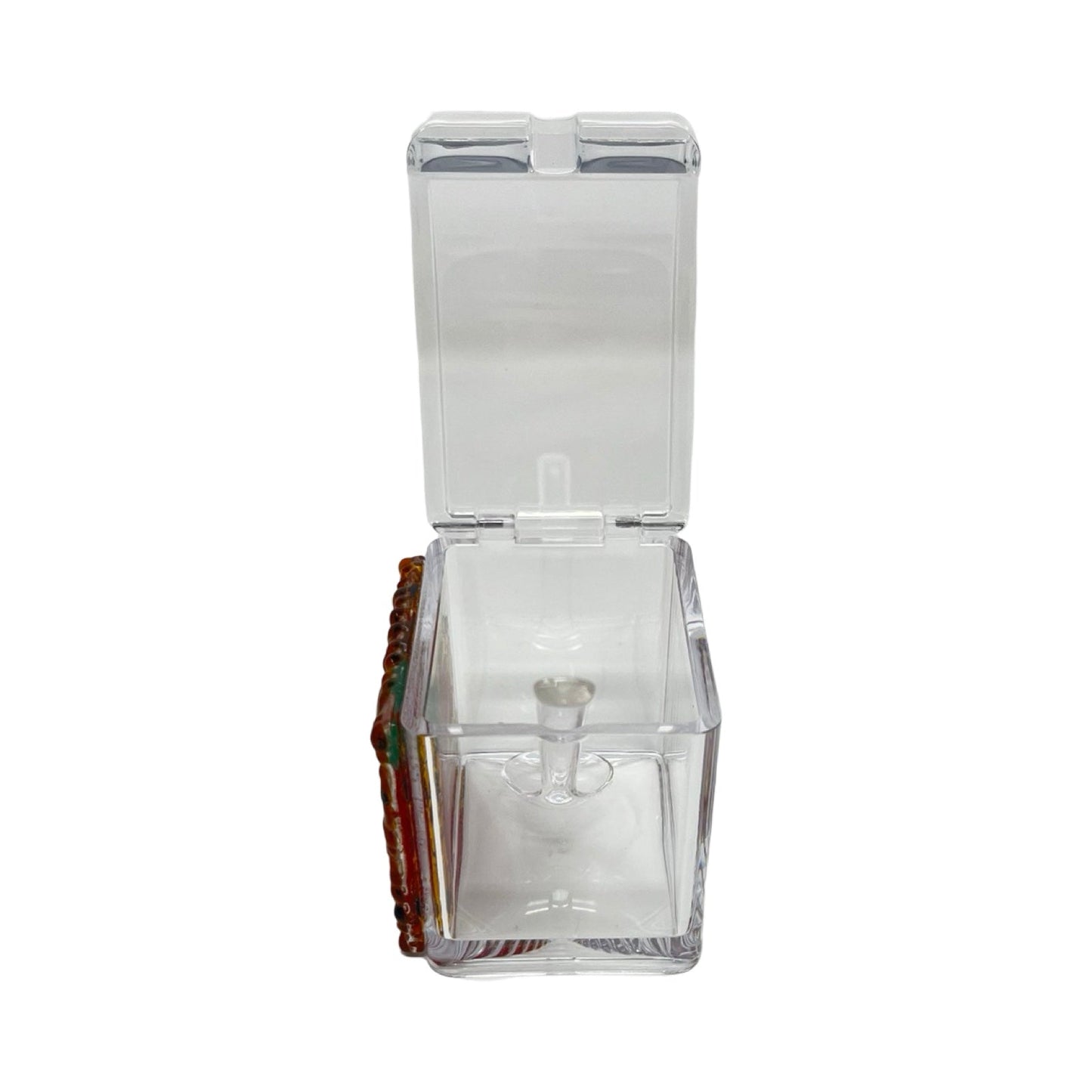 Rosh Hashanah Honey Dish Gift Set, Glimmering Apple - Y.A. Fused Glass -