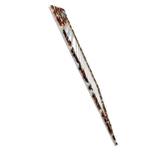 Brown and Gold Squares Blessing Plaque - Y.A. Fused Glass -