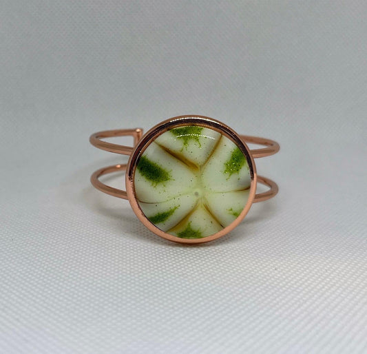 Cuff Bracelet - Y.A. Fused Glass -