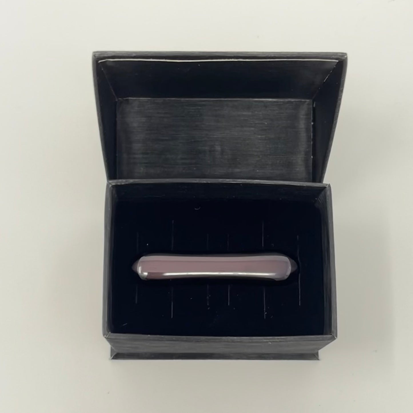 Dusty Lilac Stripe Tie Clip