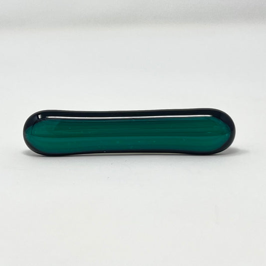Teal Stripe Tie Clip