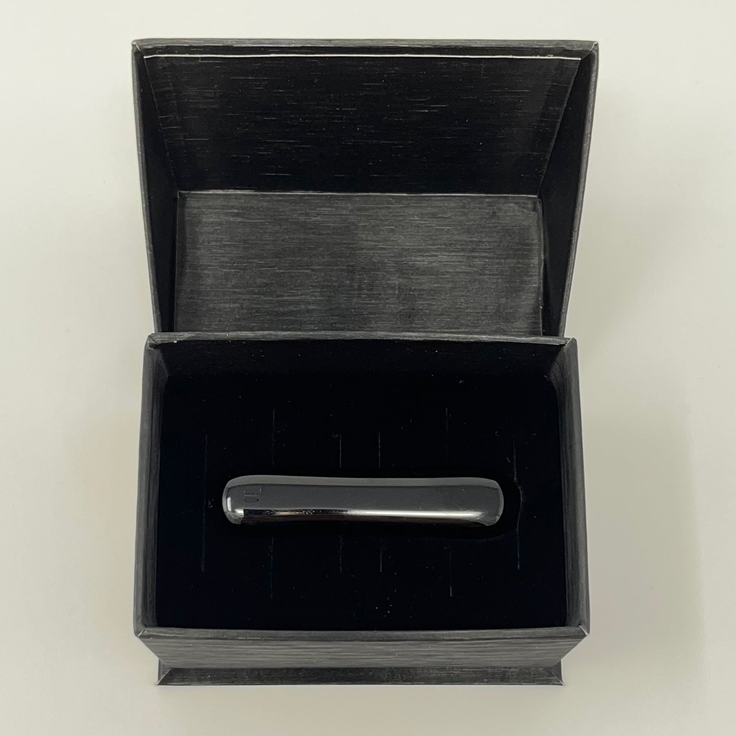 Solid Black Tie Clip