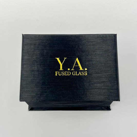 Teal Stripe Tie Clip