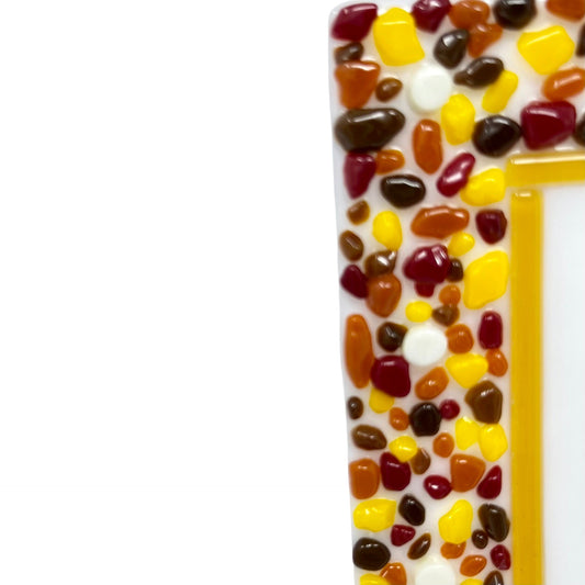 Rustic Fall Blessing Plaque - Y.A. Fused Glass -