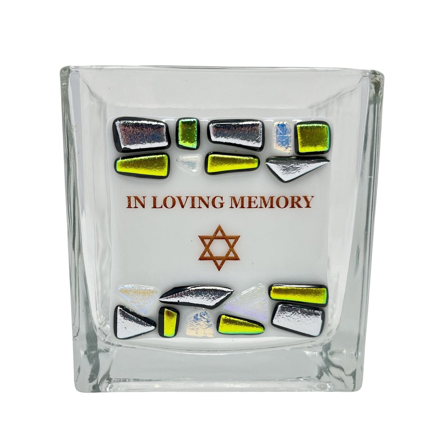 Yahrzeit Candle Style 1 - Y.A. Fused Glass -