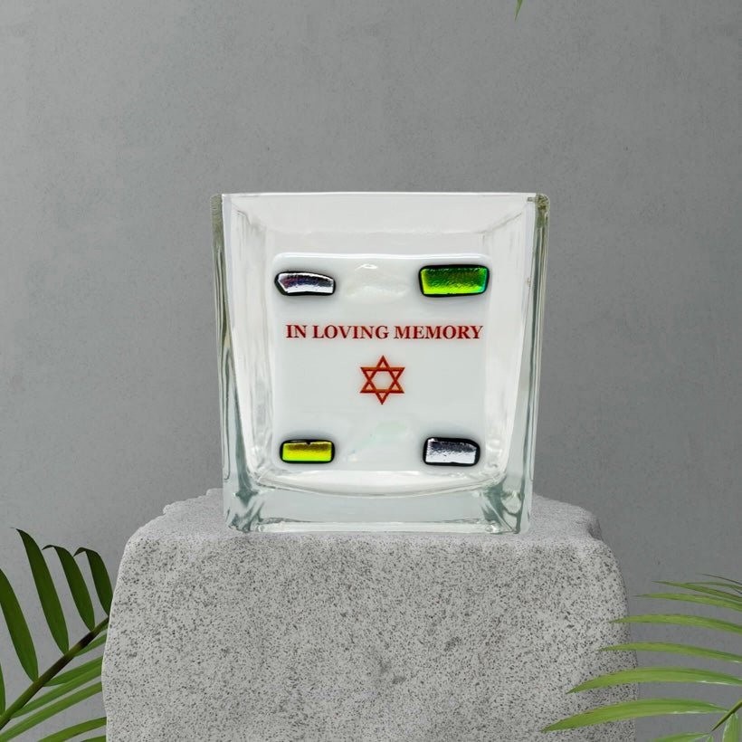 Yahrzeit Candle Style 2 - Y.A. Fused Glass -