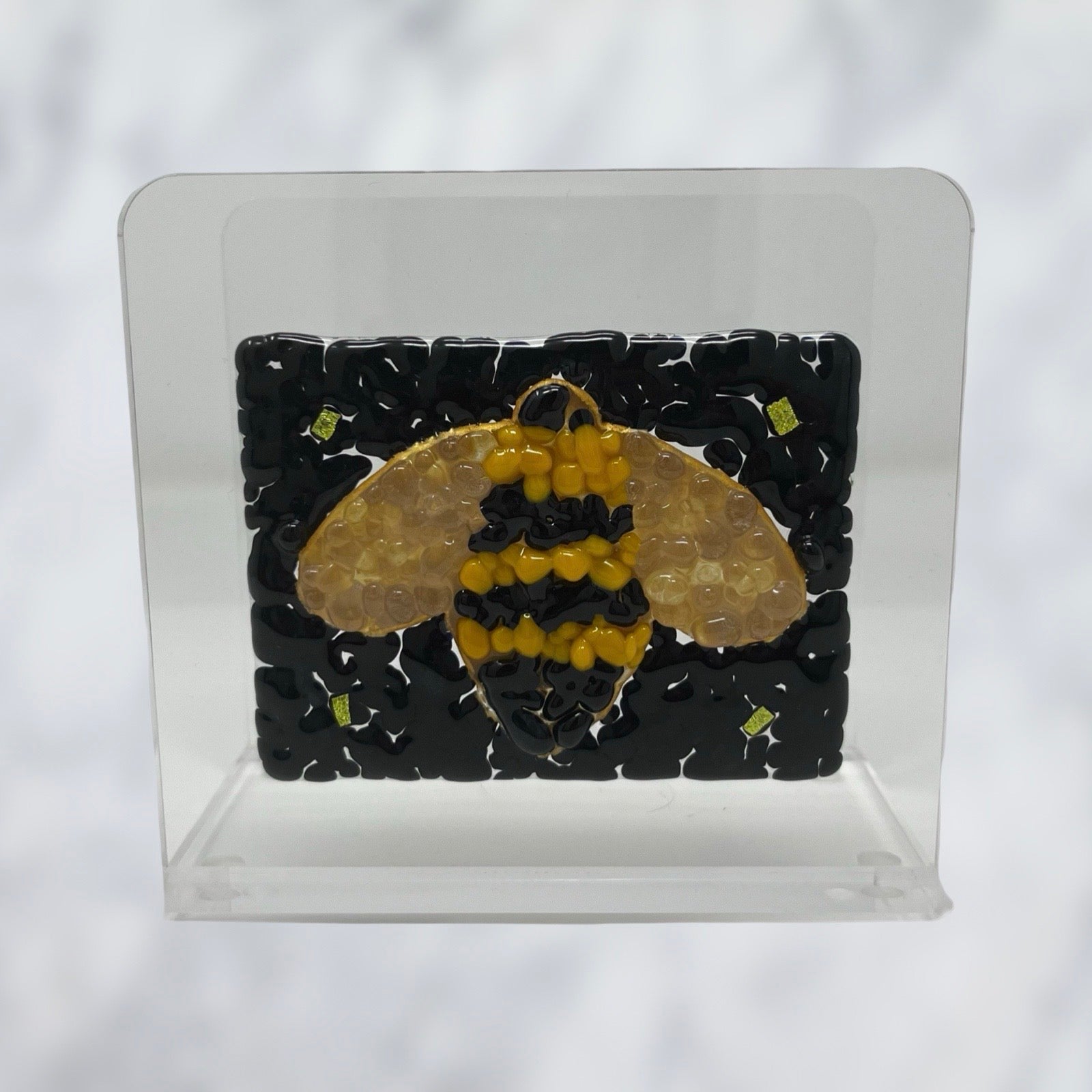 Bee Napkin Holder - Y.A. Fused Glass - 
