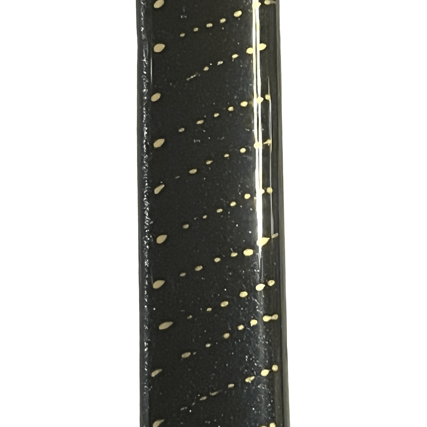 Sparkling Blue Mezuzah Case with Speckled Gold Design 5.5” - Y.A. Fused Glass - Mezuzah case