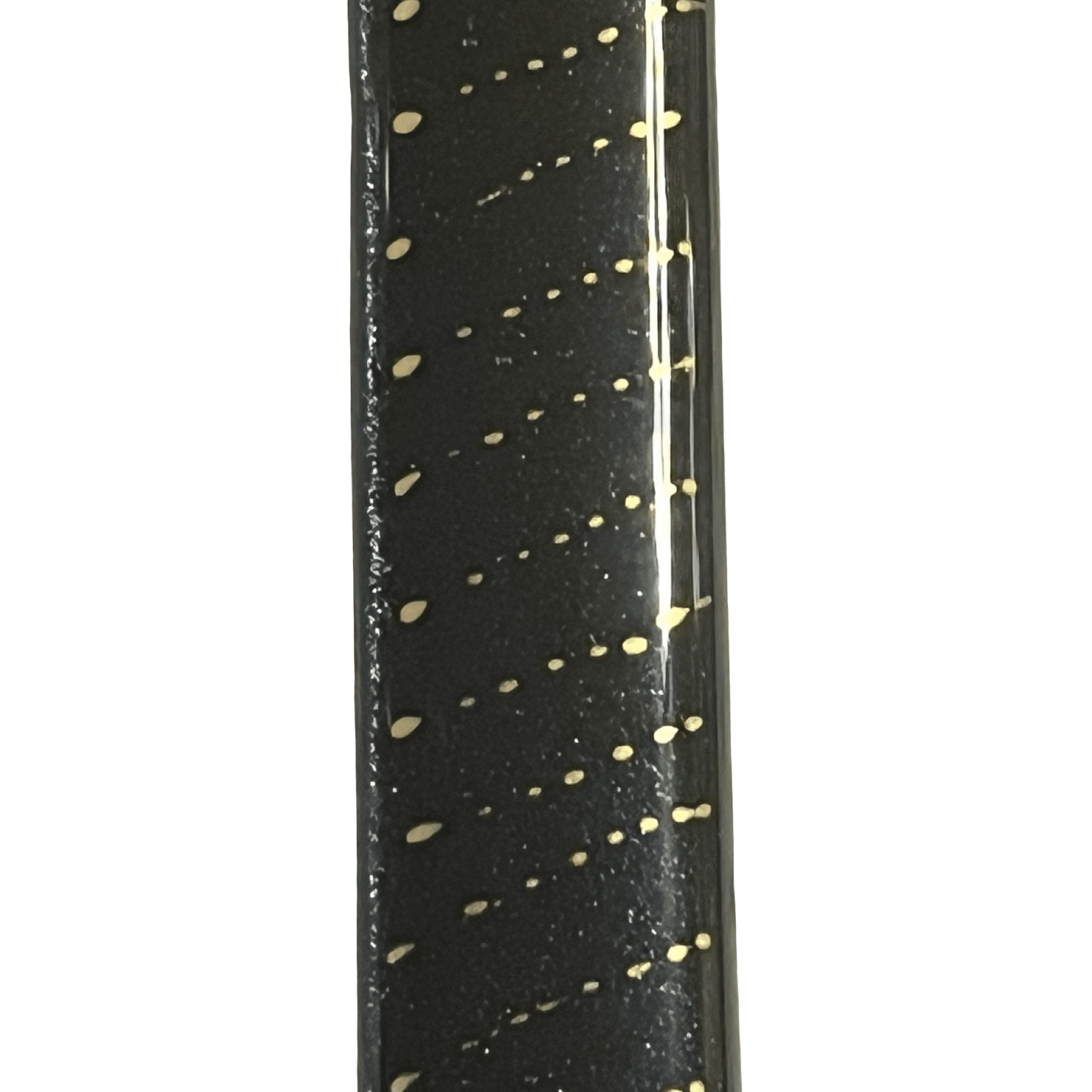 Sparkling Blue Mezuzah Case with Speckled Gold Design 5.5” - Y.A. Fused Glass - Mezuzah case