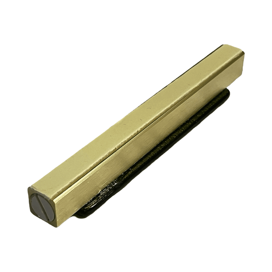Sparkling Green Mezuzah Case with Speckled Gold Design 5.5” - Y.A. Fused Glass - Mezuzah case