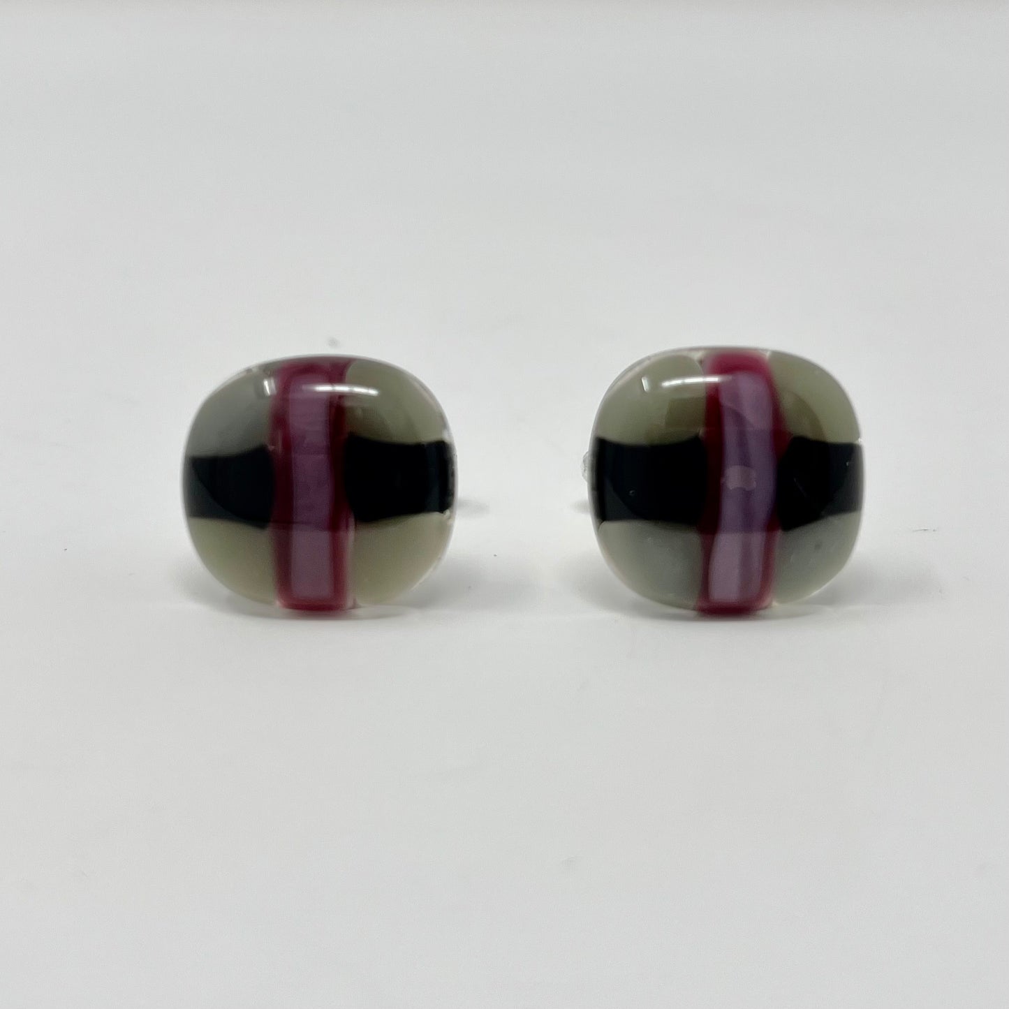 Black, Gray, Purple Cufflinks