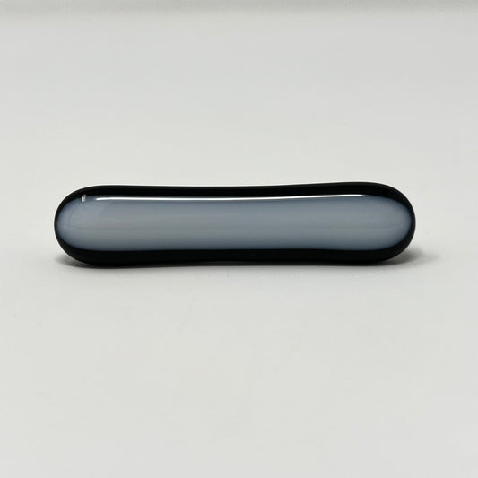 White Stripe Tie Clip