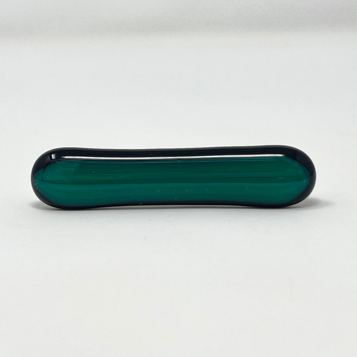 Teal Stripe Tie Clip
