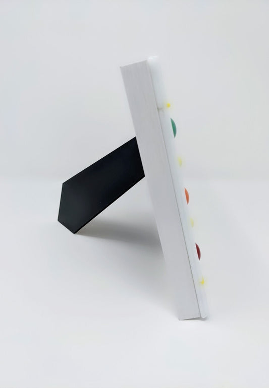 Multi-Color Picture Frame - Y.A. Fused Glass -
