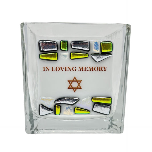 Yahrzeit Candle Style 1 - Y.A. Fused Glass -