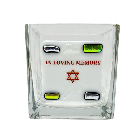 Yahrzeit Candle Style 2 - Y.A. Fused Glass -